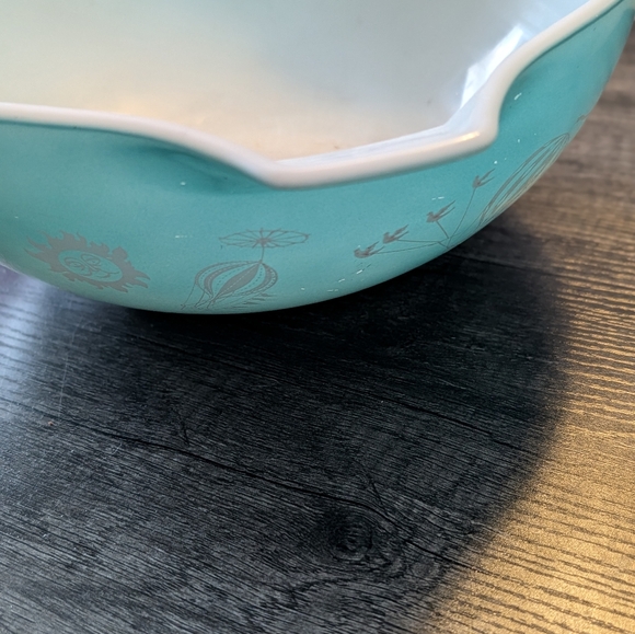 Vintage 1958 Pyrex Hot Air Balloon Pattern 4 quart Bowl 444 - Picture 4 of 9